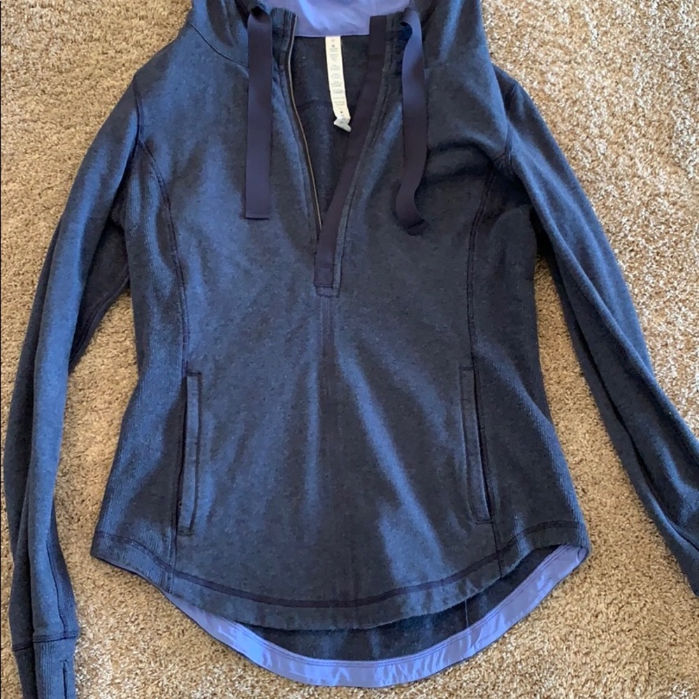 Dark blue Lululemon jacket half zip